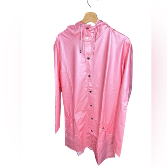 RAINS Pink Sky Long Jacket - Picture 5 of 10